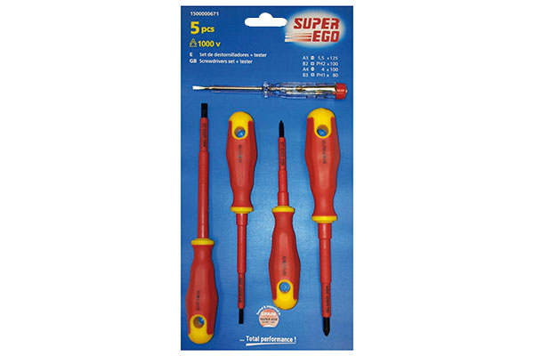 “SET” 5 DESTORNILLADORES 1.000V 1500000671
